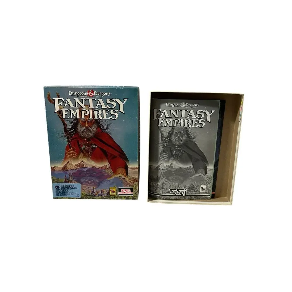 Dungeons And Dragons Fantasy Empires Computer Game BOX + Manuals ONLY NO GAME
